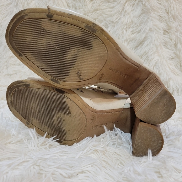 Lucky Brand Women's Tafia Wedge lace up perforated Sandal size 6.5M - Picture 4 of 6